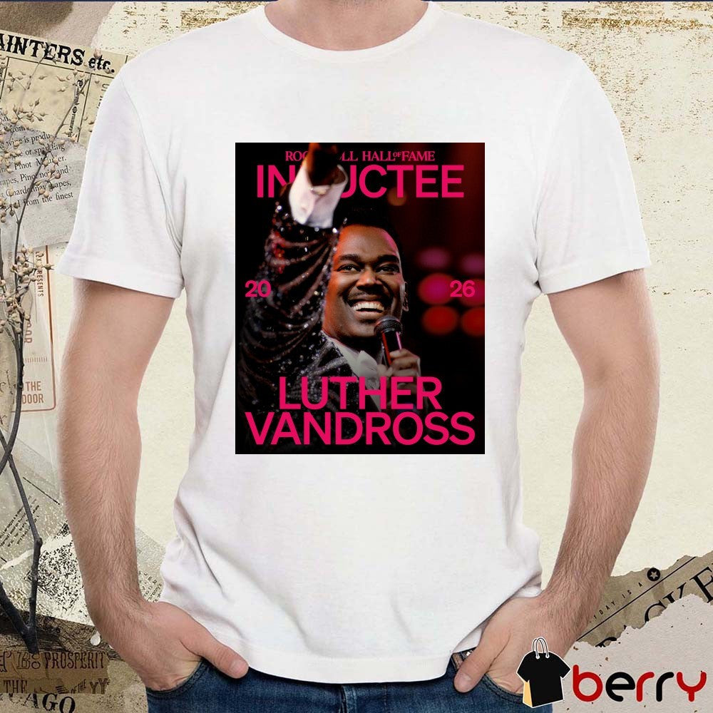 Rock & Roll Hall of Fame Class of 2026 Inductee Luther Vandross Poster t-shirt