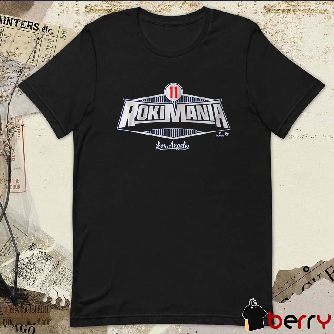 Roki Sasaki 11 RokiMania Los Angeles Dodgers MLB Baseball 2025 t-shirt