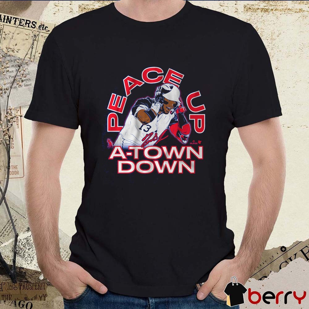 Ronald Acuña Jr The Grenade Peace Up A-Town Down Atlanta Braves MLB Signature t-shirt