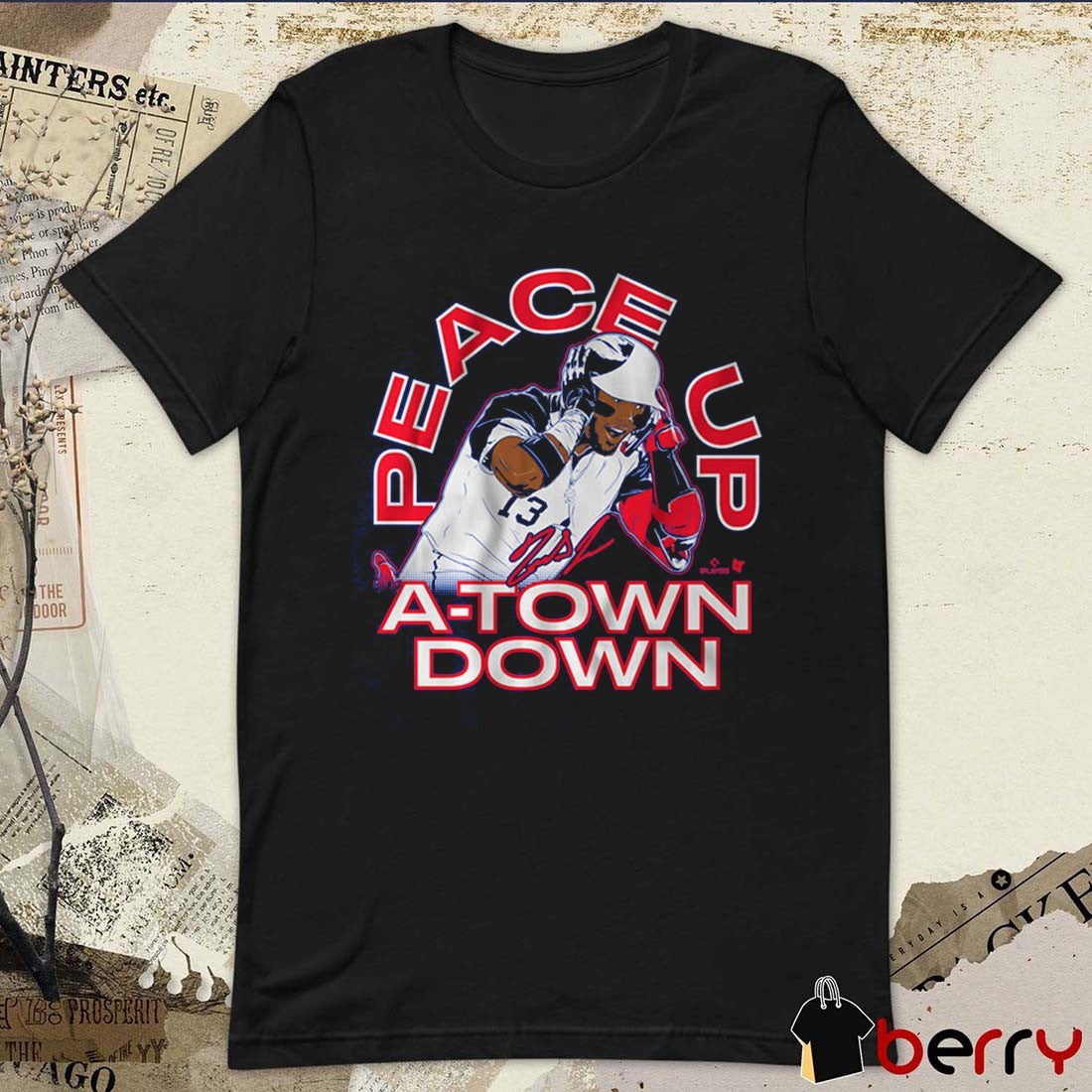 Ronald Acuña Jr The Grenade Peace Up A-Town Down Atlanta Braves MLB Signature t-shirt