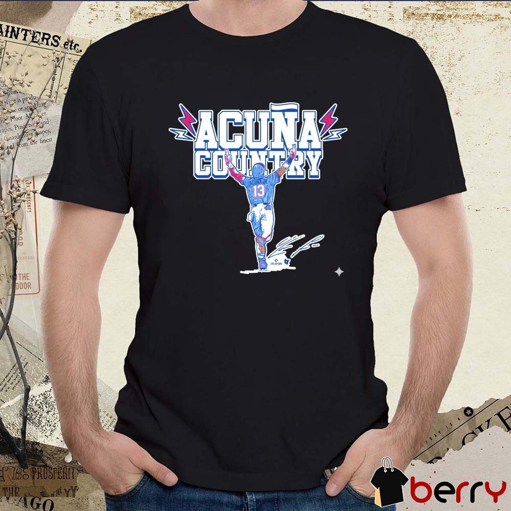 Ronald Acuña Jr. Country 2026 Atlanta Braves MLB Signature t-shirt