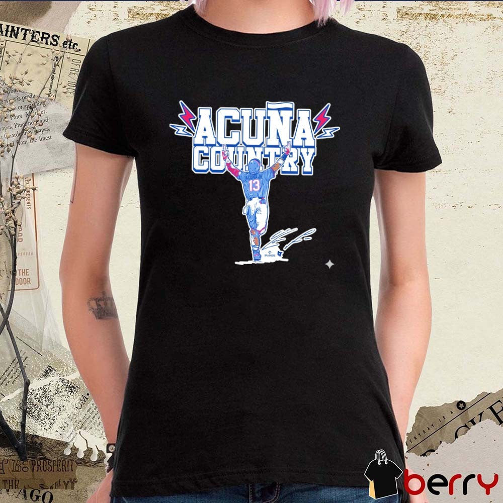 Ronald Acuña Jr. Country 2026 Atlanta Braves MLB Signature t-shirt