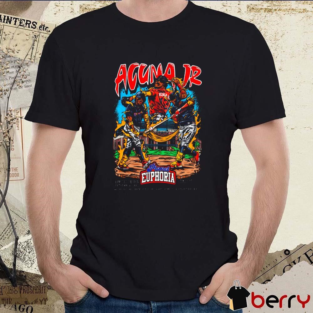 Ronald Acuña Jr. V2 Atlanta Braves MLB Baseball Planet Euphoria Painting t-shirt