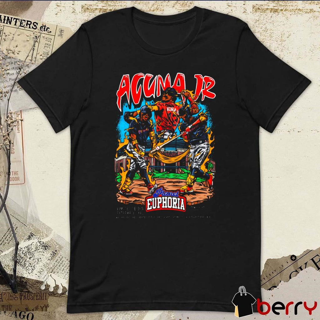 Ronald Acuña Jr. V2 Atlanta Braves MLB Baseball Planet Euphoria Painting t-shirt