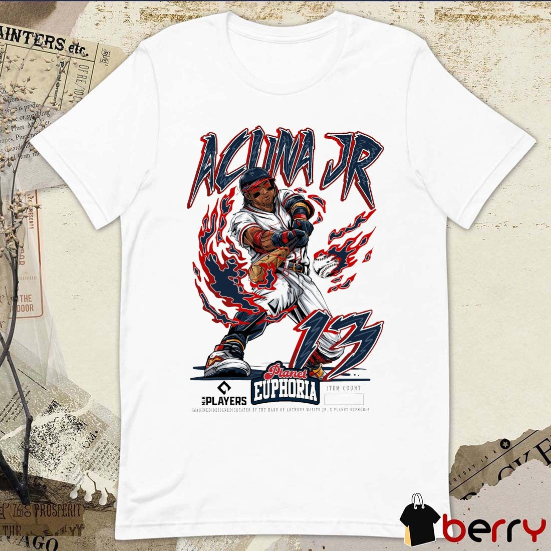 Ronald Acuna Jr. V4 Atlanta Braves MLB Planet Euphoria Artwork 2026 t-shirt