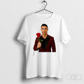 Official Ronaldo Red Suit Rose Portrait Sweater