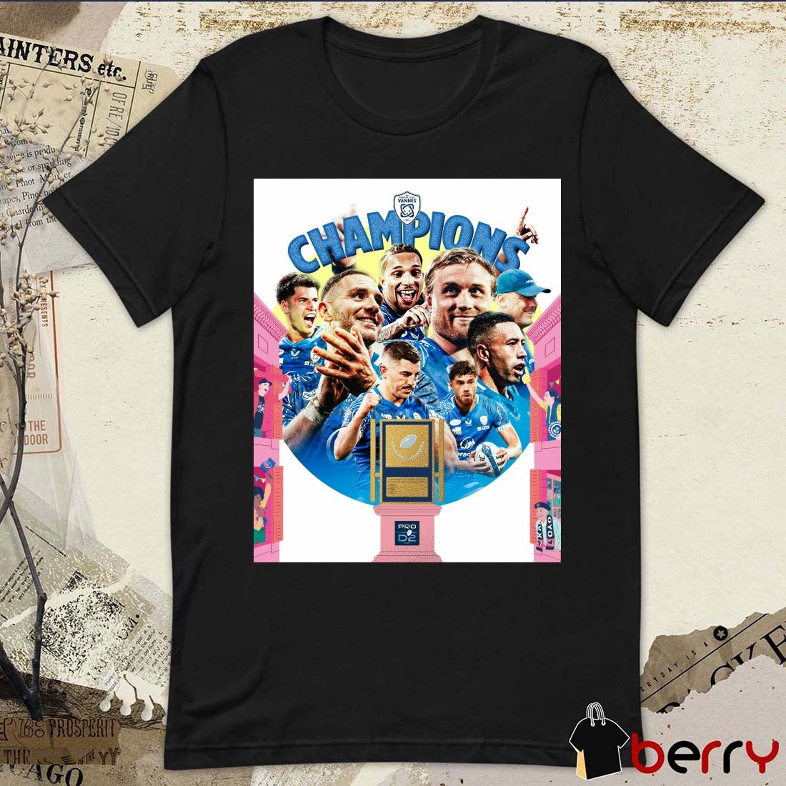 Rugby Club Vannes 2026 French Pro D2 Rugby Championship Poster t-shirt