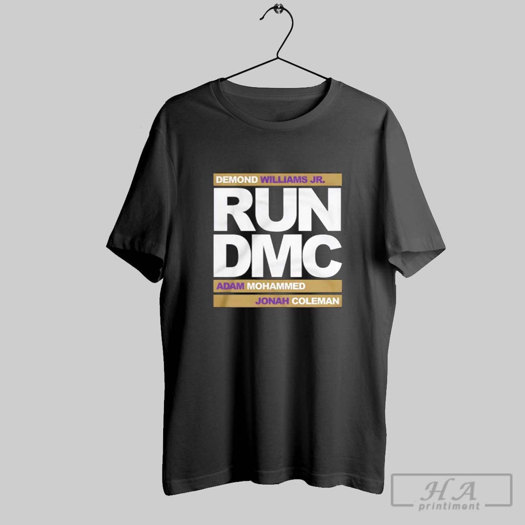 Official Run Dmc Football Demond Williams Jr Adam Mohammed And Johnah Coleman