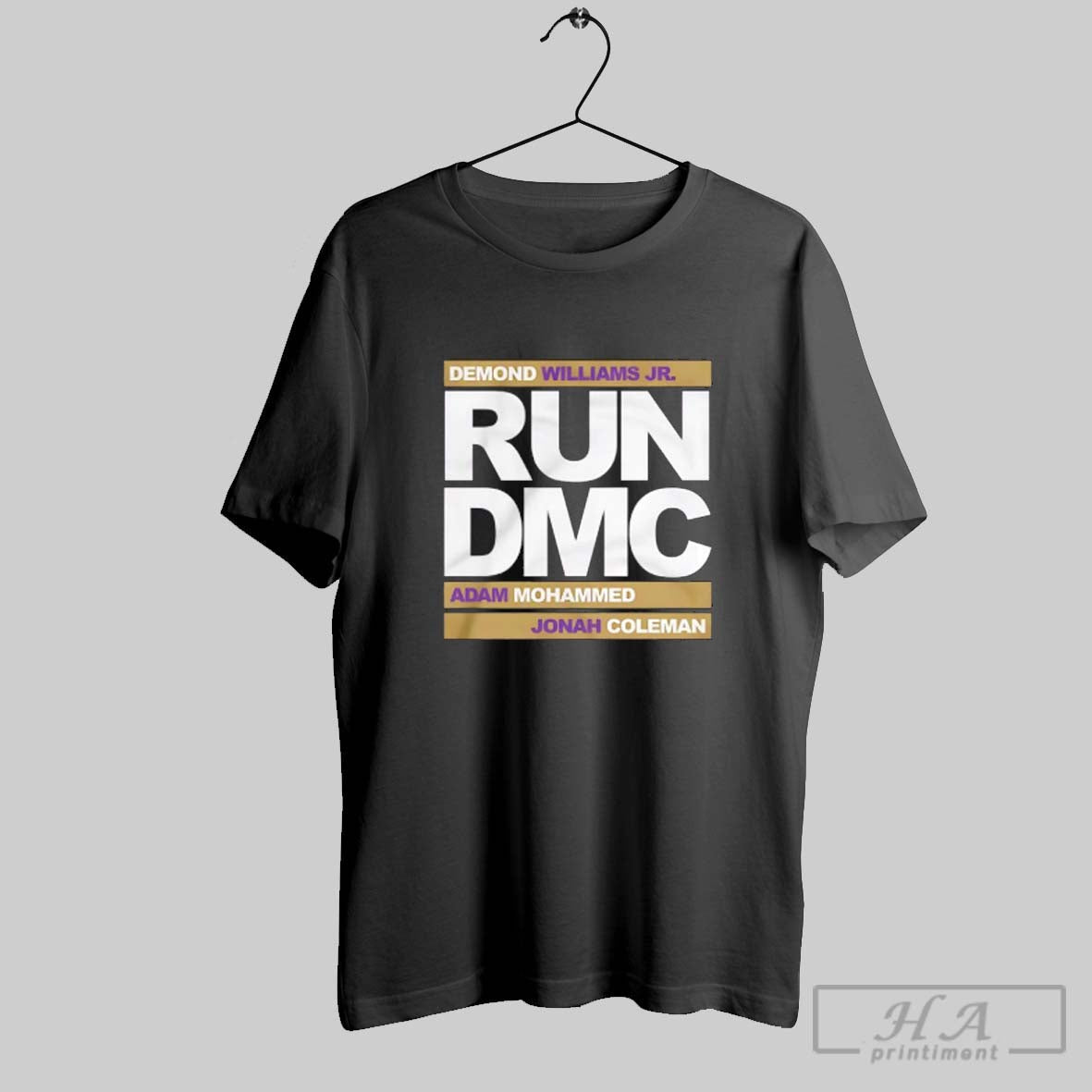 Official Run Dmc Football Demond Williams Jr Adam Mohammed And Johnah Coleman