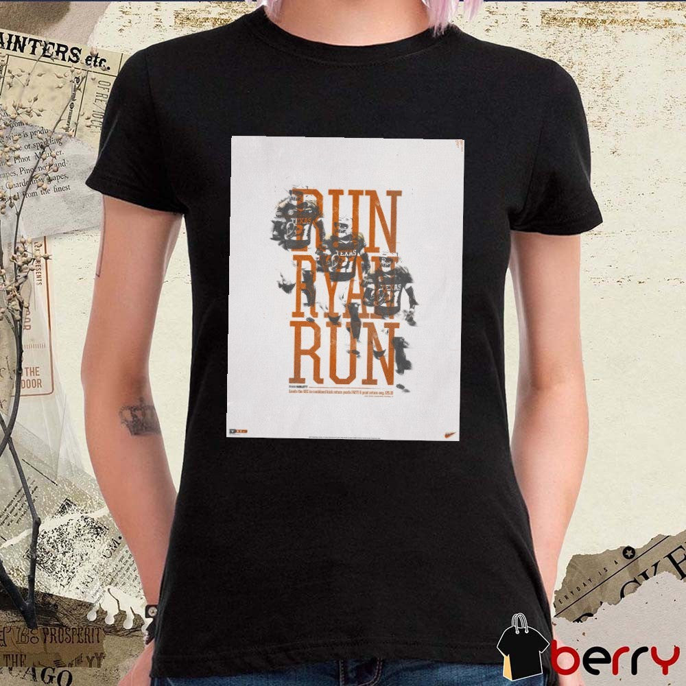 Run Ryan Run Ryan Niblett Leads The SEC In Combined Kick Return Yards 427 And Punt Return AVG 25.3 Poster t-shirt