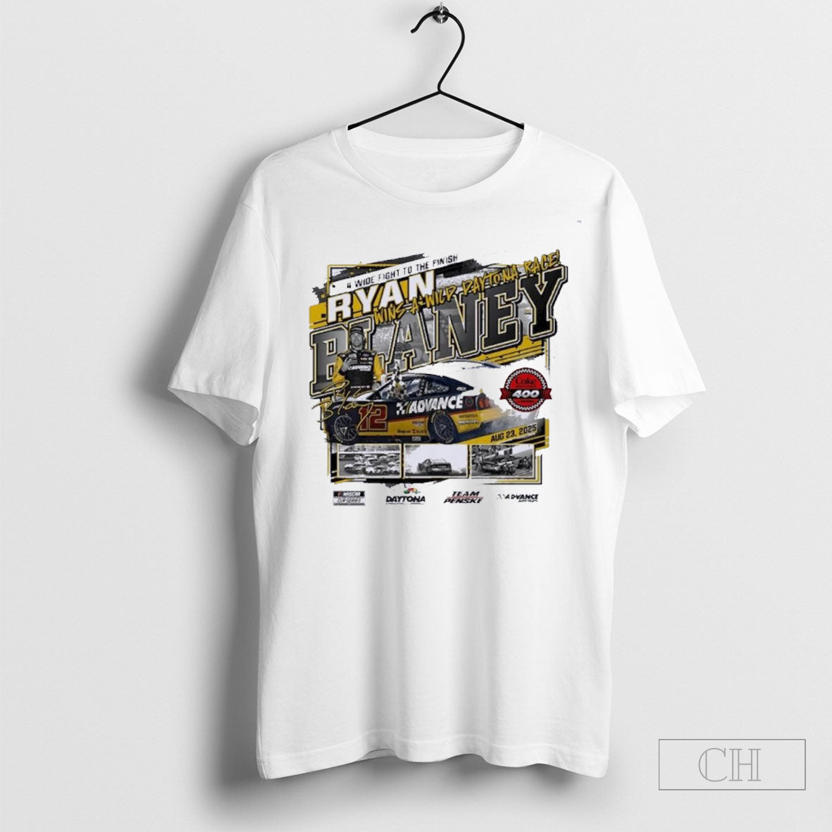 Official Ryan Blaney 2025 Coke Zero Sugar 400 Race Winner T Sweater