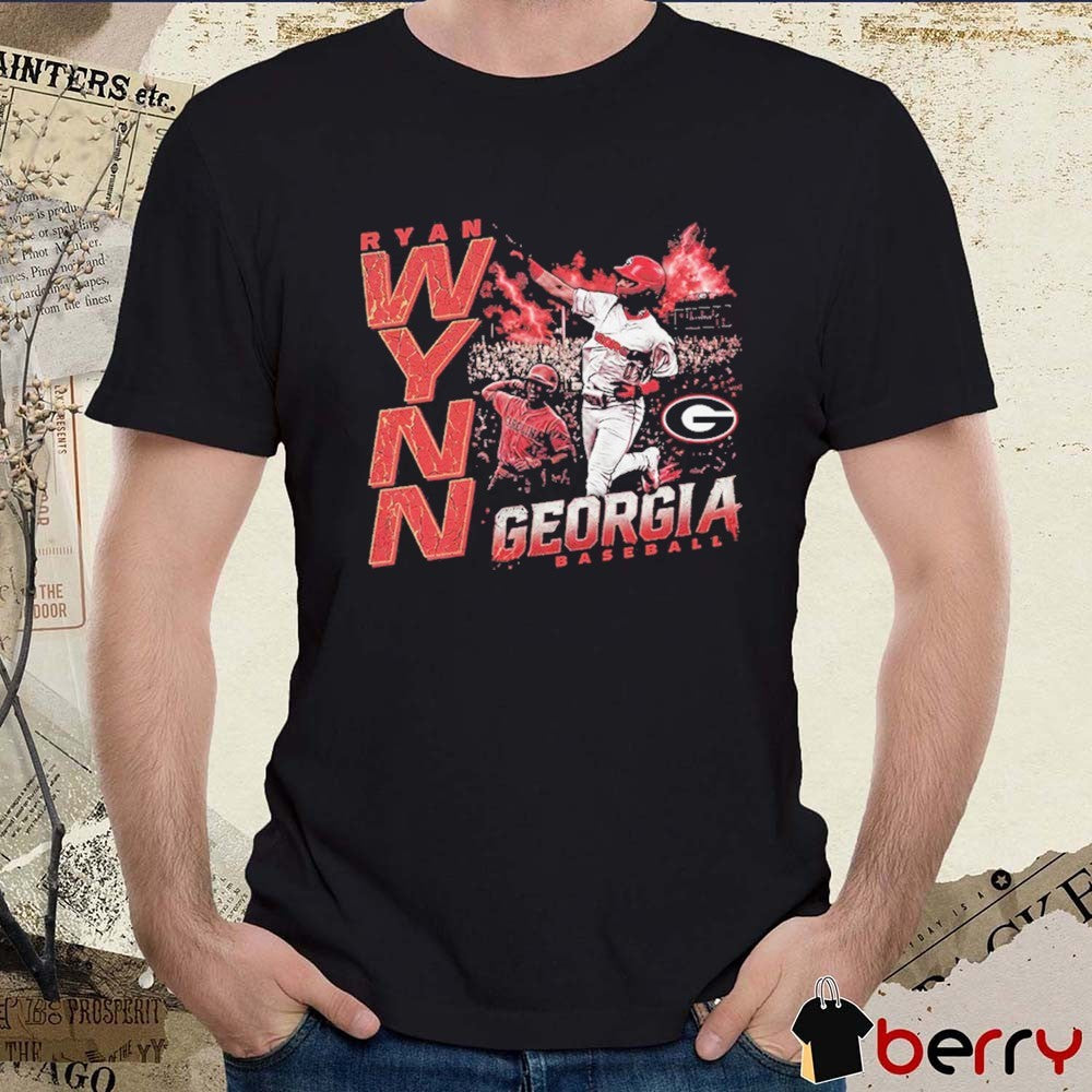 Ryan Wynn Georgia Bulldogs Baseball NCAA 2026 Electric t-shirt