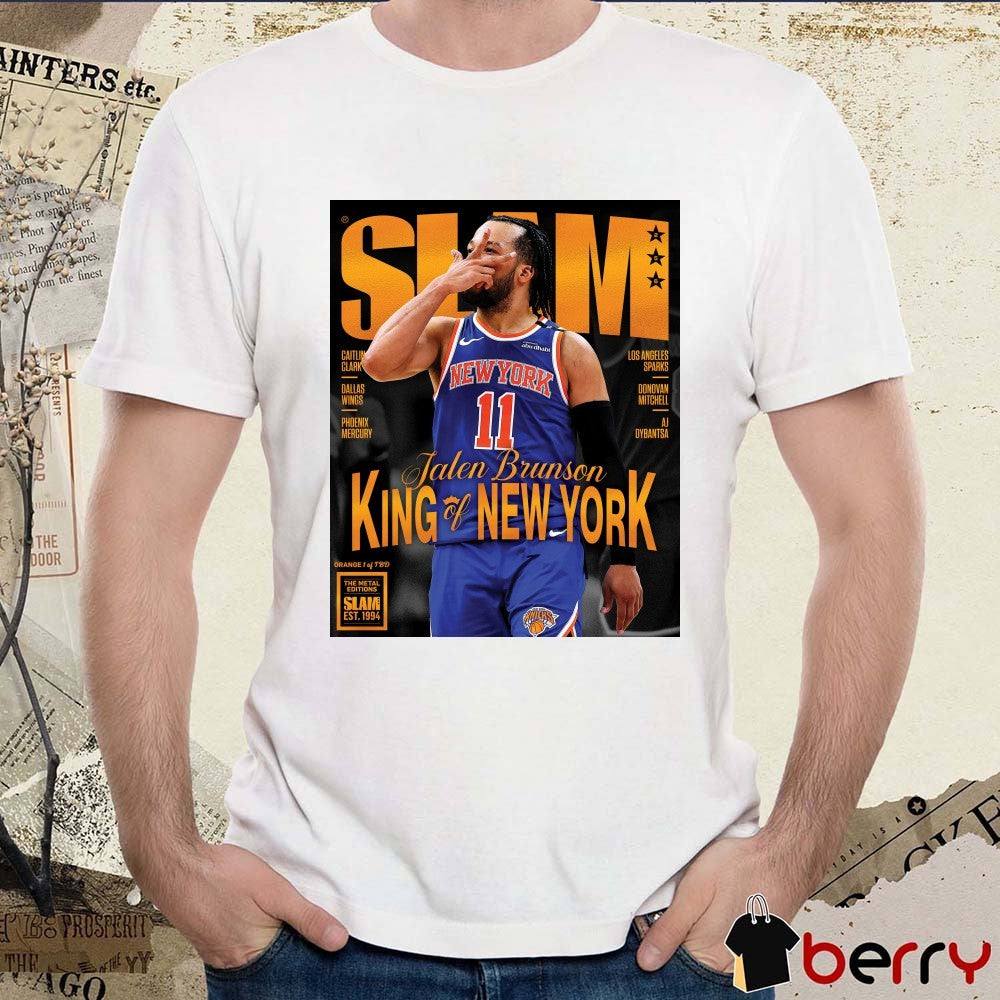 SLAM 256 – Jalen Brunson New York Knicks Basketball King Of New York Poster t-shirt