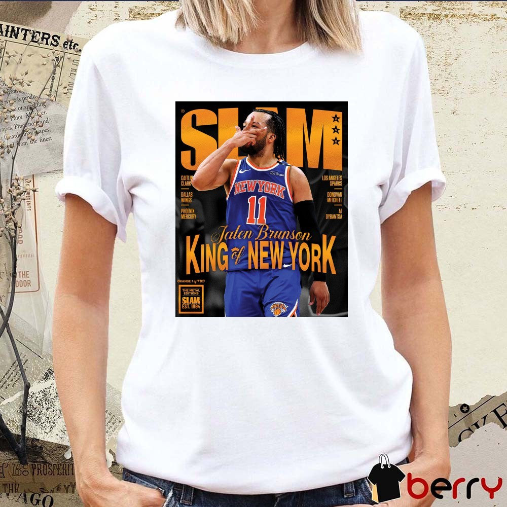 SLAM 256 – Jalen Brunson New York Knicks Basketball King Of New York Poster t-shirt