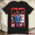 SLAM 259 NBA 2K26 Angel Reese, Shai Gilgeous-Alexander and Carmelo Anthony Ball Over Everything Magazine t-shirt