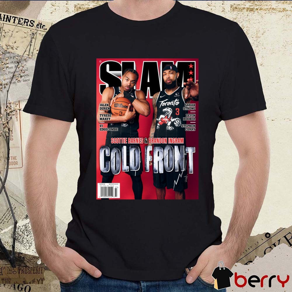 SLAM 260 Scottie Barnes and Brandon Ingram Cold Front Magazine Poster t-shirt