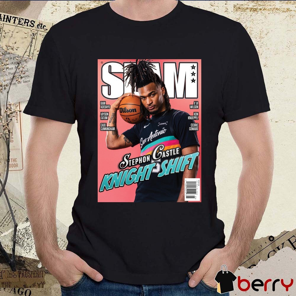 SLAM 261 Stephon Castle Knight Shift San Antonio Spurs Basketball Magazine t-shirt