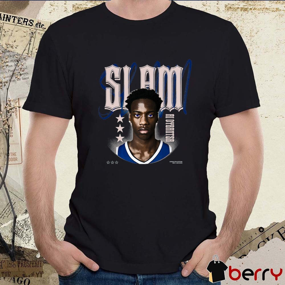 SLAM AJ Dybantsa BYU Cougars NCAA Remix Fanart t-shirt