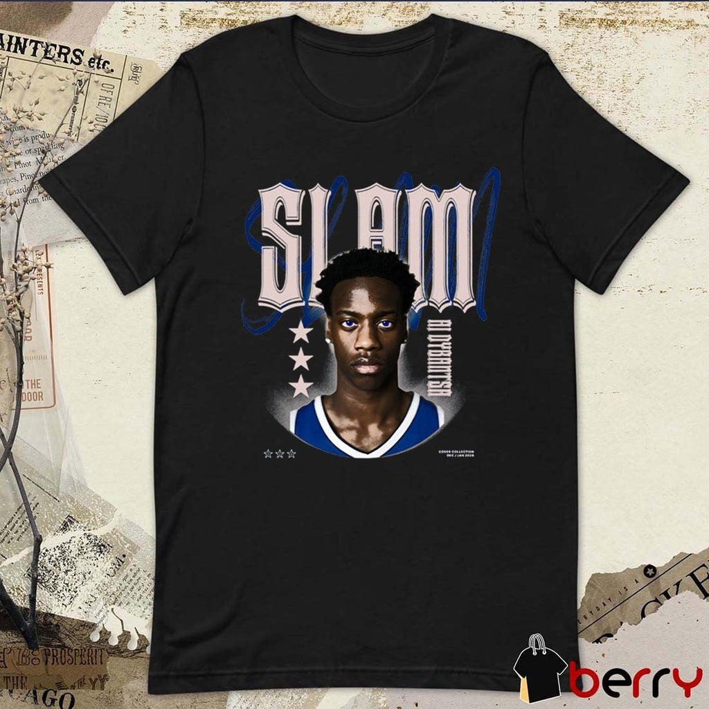 SLAM AJ Dybantsa BYU Cougars NCAA Remix Fanart t-shirt