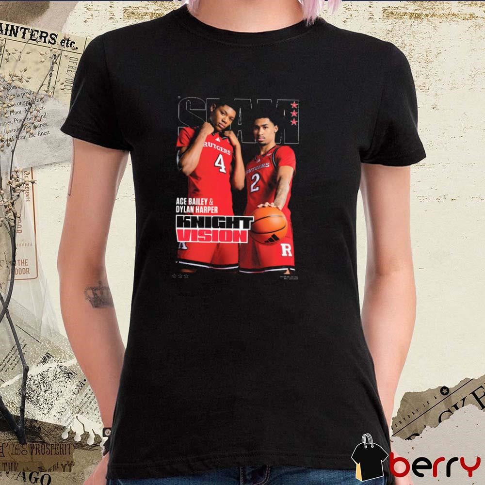 SLAM Ace Bailey And Dylan Harper Rutgers Scarlet Knights Knight Vision t-shirt