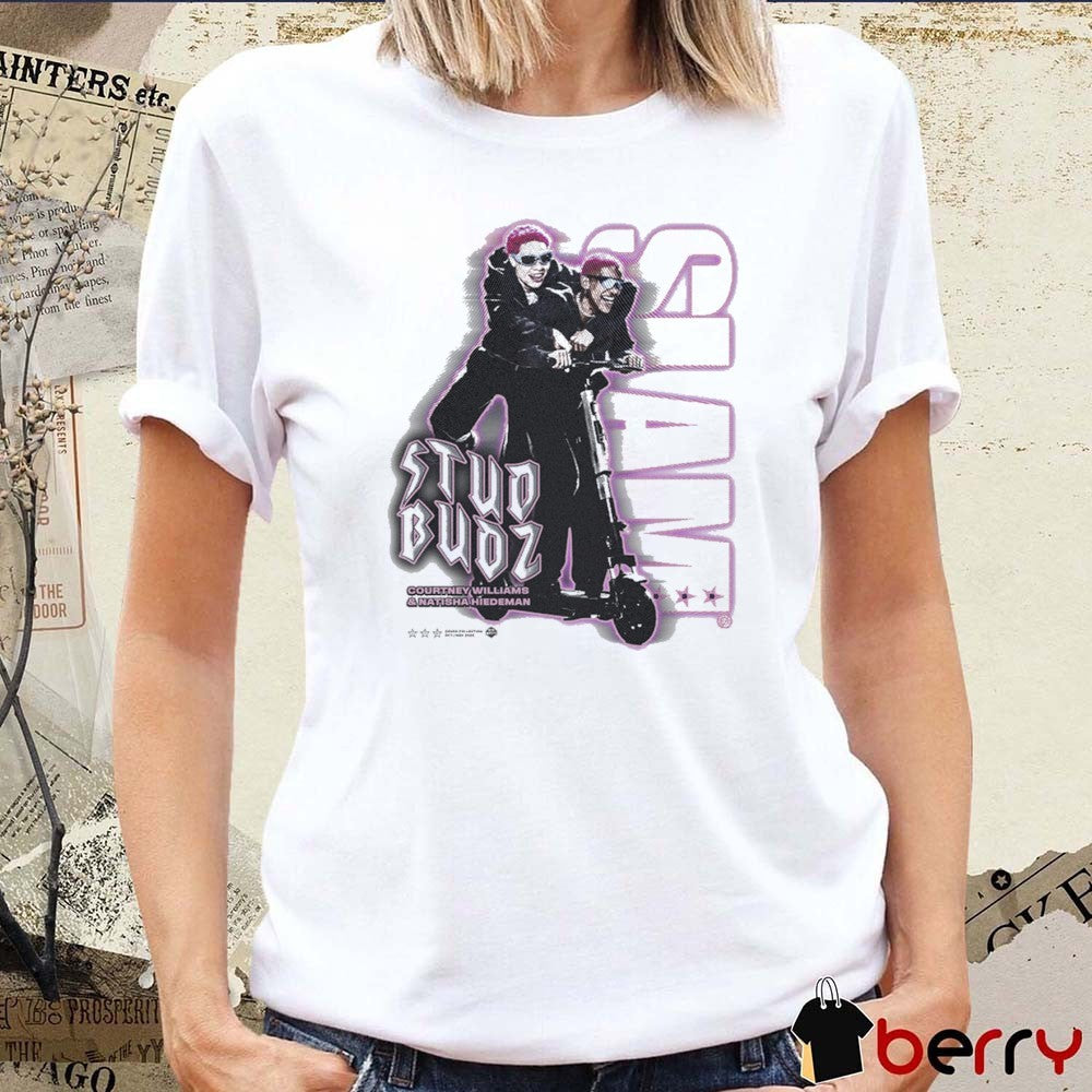 SLAM Courtney Williams and Natisha Hiedeman The Studbudz Remix Minnesota Twins WNBA Graphic t-shirt