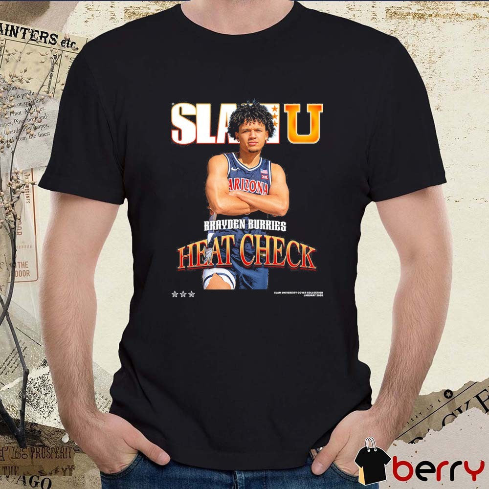 SLAM Cover Arizona Wildcats MBB Brayden Burries Heat Check t-shirt