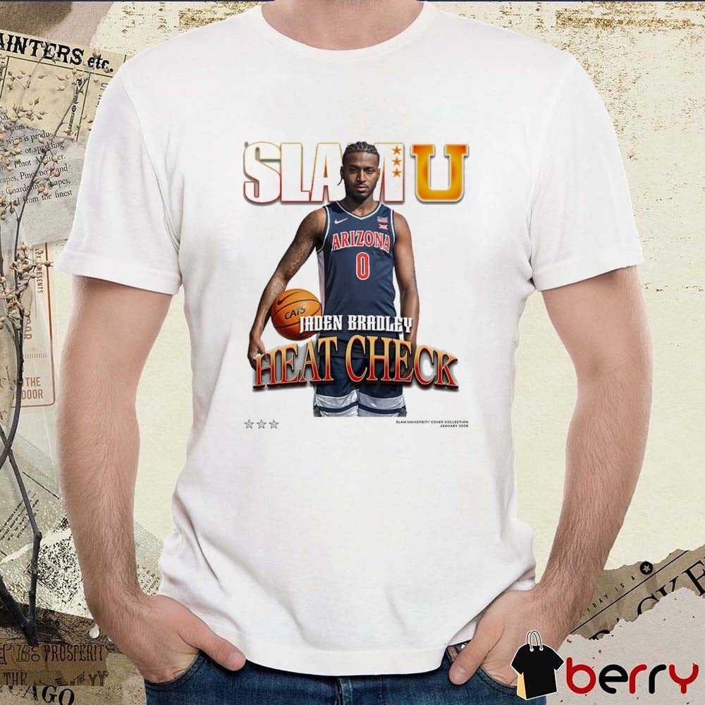 SLAM Cover Arizona Wildcats MBB Jaden Bradley Heat Check t-shirt