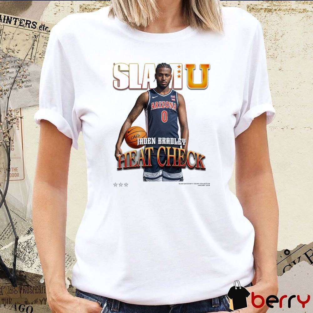 SLAM Cover Arizona Wildcats MBB Jaden Bradley Heat Check t-shirt