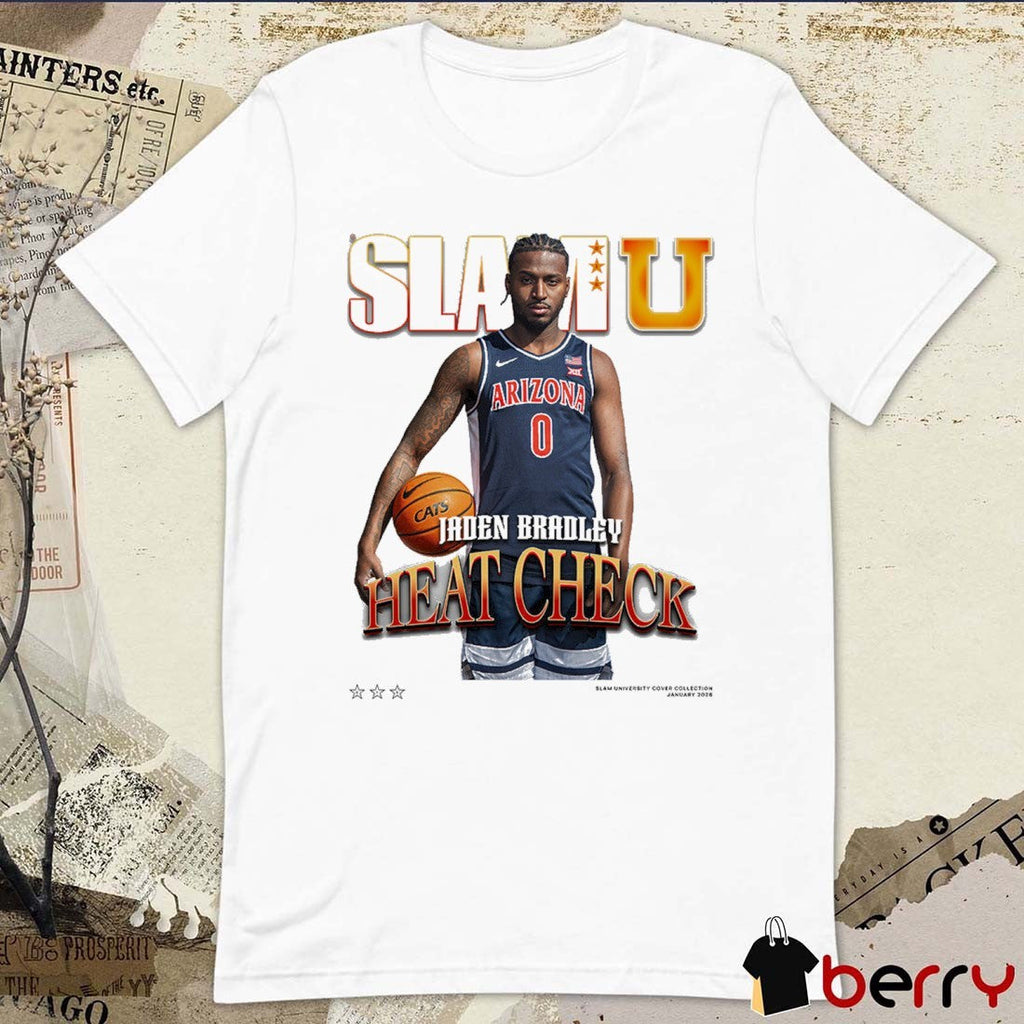 SLAM Cover Arizona Wildcats MBB Jaden Bradley Heat Check t-shirt