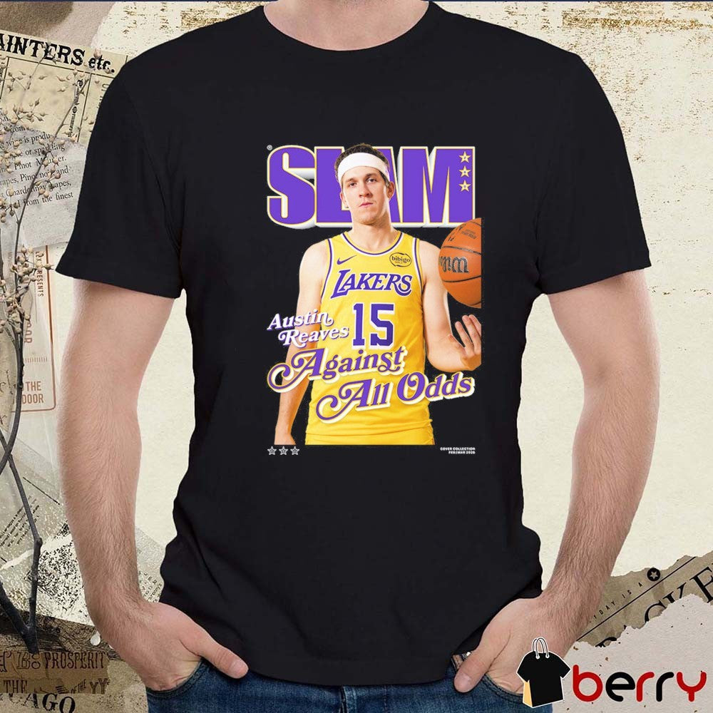 SLAM Cover Austin Reaves Against All Odds Los Angeles Lakers Basketball t-shirt