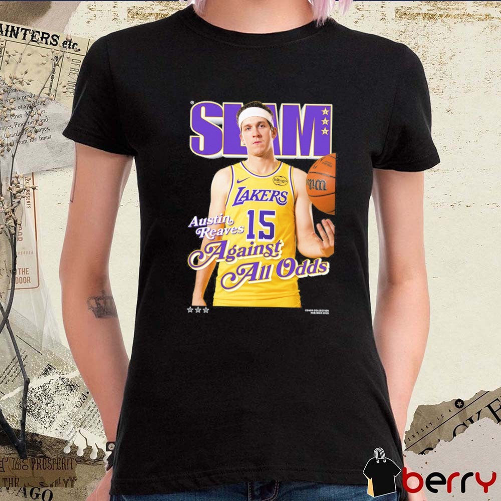 SLAM Cover Austin Reaves Against All Odds Los Angeles Lakers Basketball t-shirt