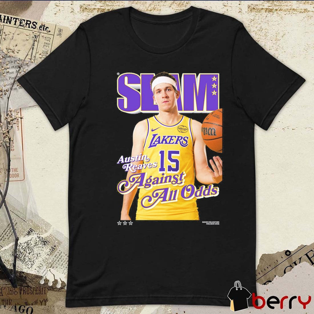 SLAM Cover Austin Reaves Against All Odds Los Angeles Lakers Basketball t-shirt