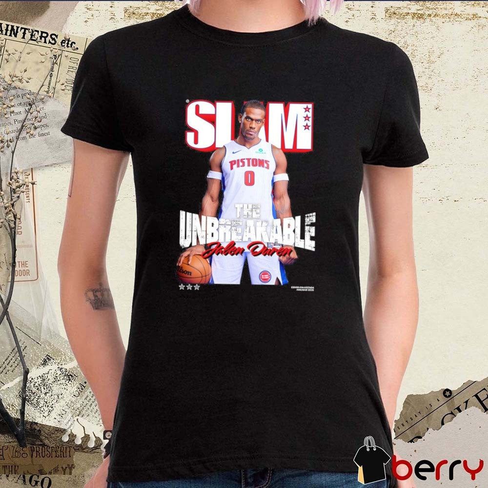 SLAM Cover Jalen Duren The Unbreakable Detroit Pistons t-shirt