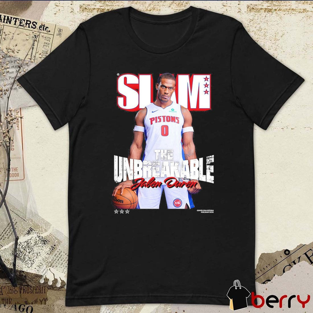 SLAM Cover Jalen Duren The Unbreakable Detroit Pistons t-shirt