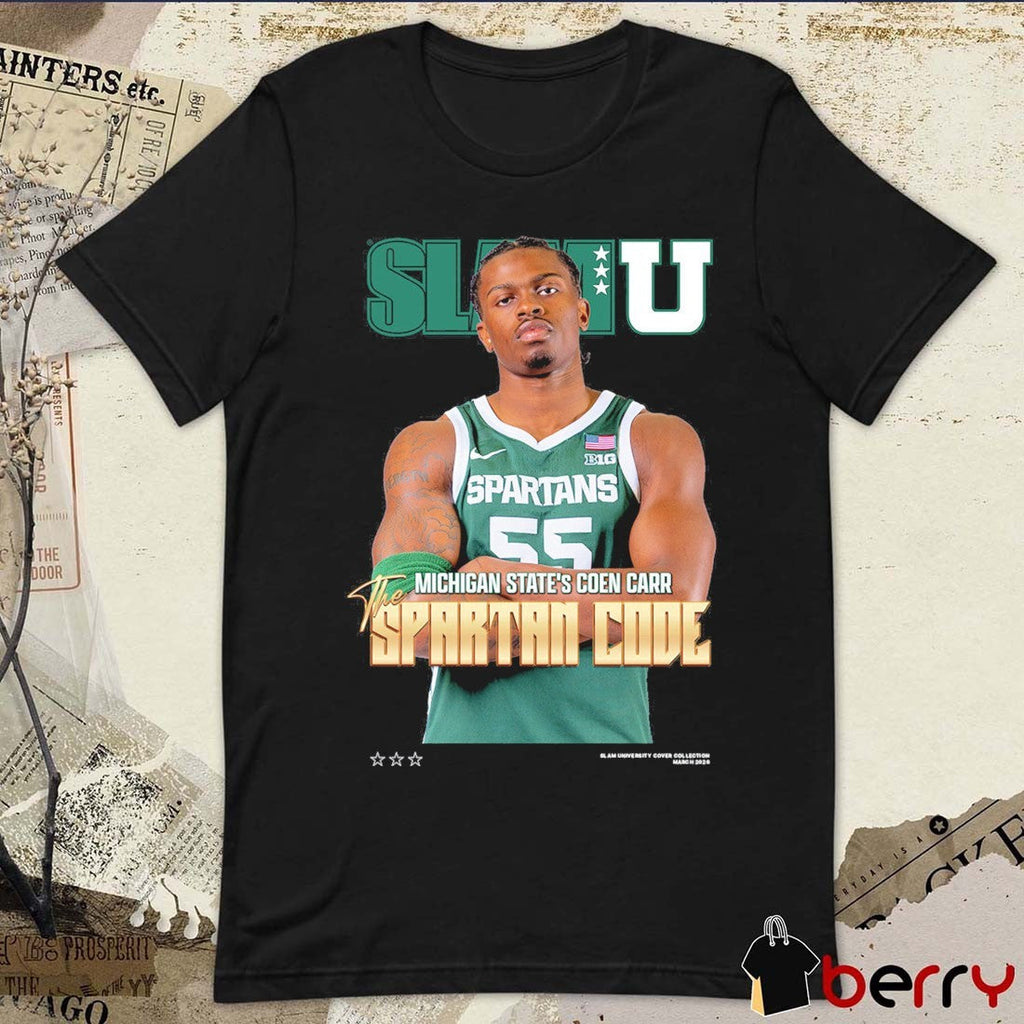 SLAM Cover Michigan State’s Coen Carr The Spartan Code t-shirt