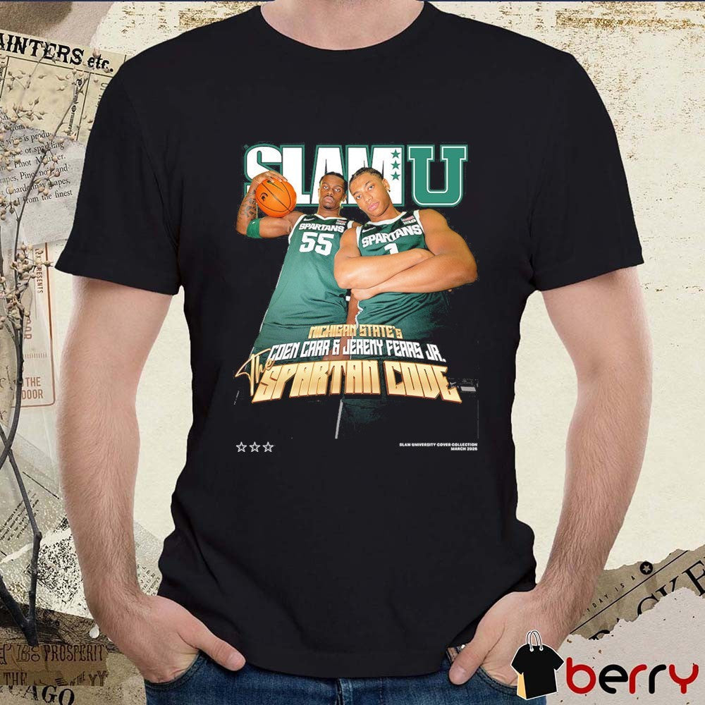 SLAM Cover Michigan State’s Coen Carr and Jeremy Fears Jr. Spartan Code t-shirt