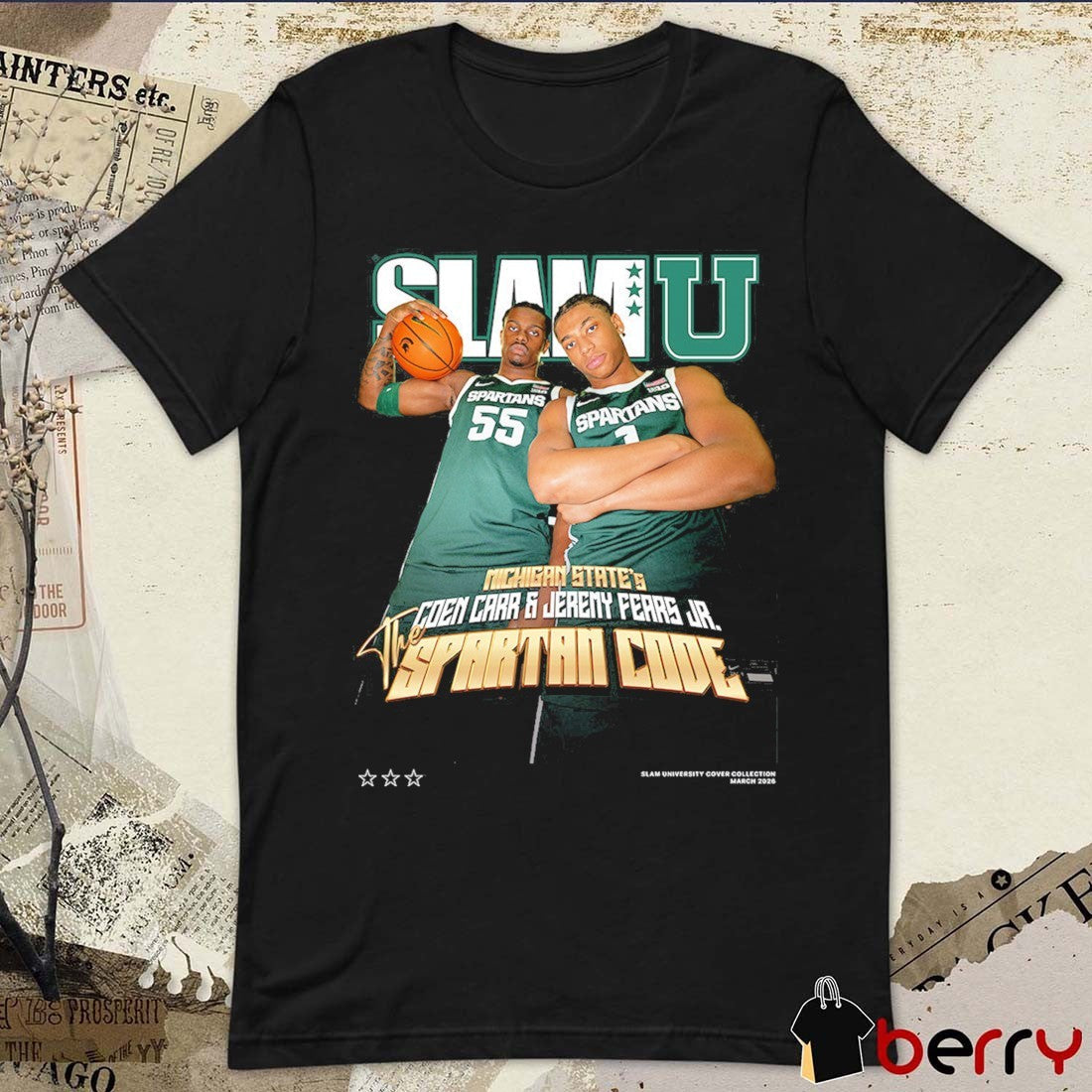SLAM Cover Michigan State’s Coen Carr and Jeremy Fears Jr. Spartan Code t-shirt