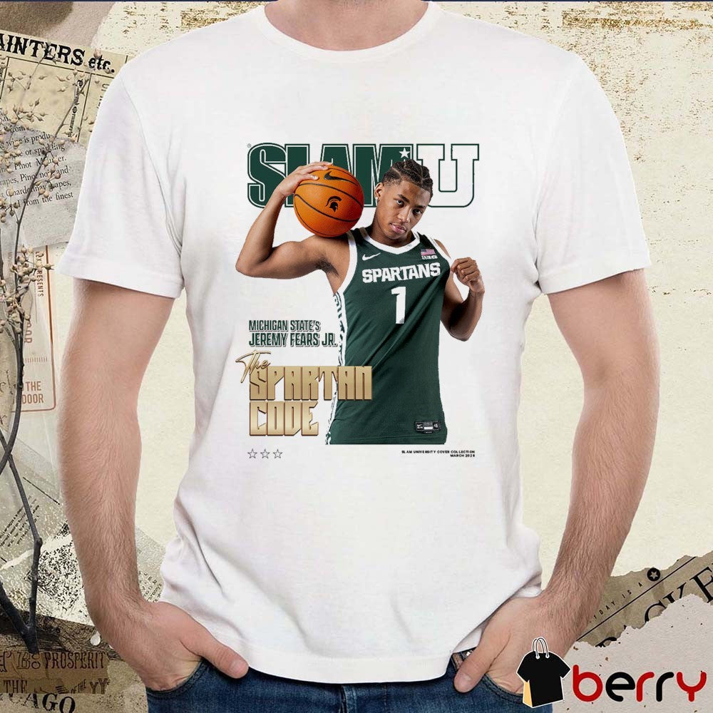 SLAM Cover Michigan State’s Jeremy Fears Jr. The Spartan Code t-shirt