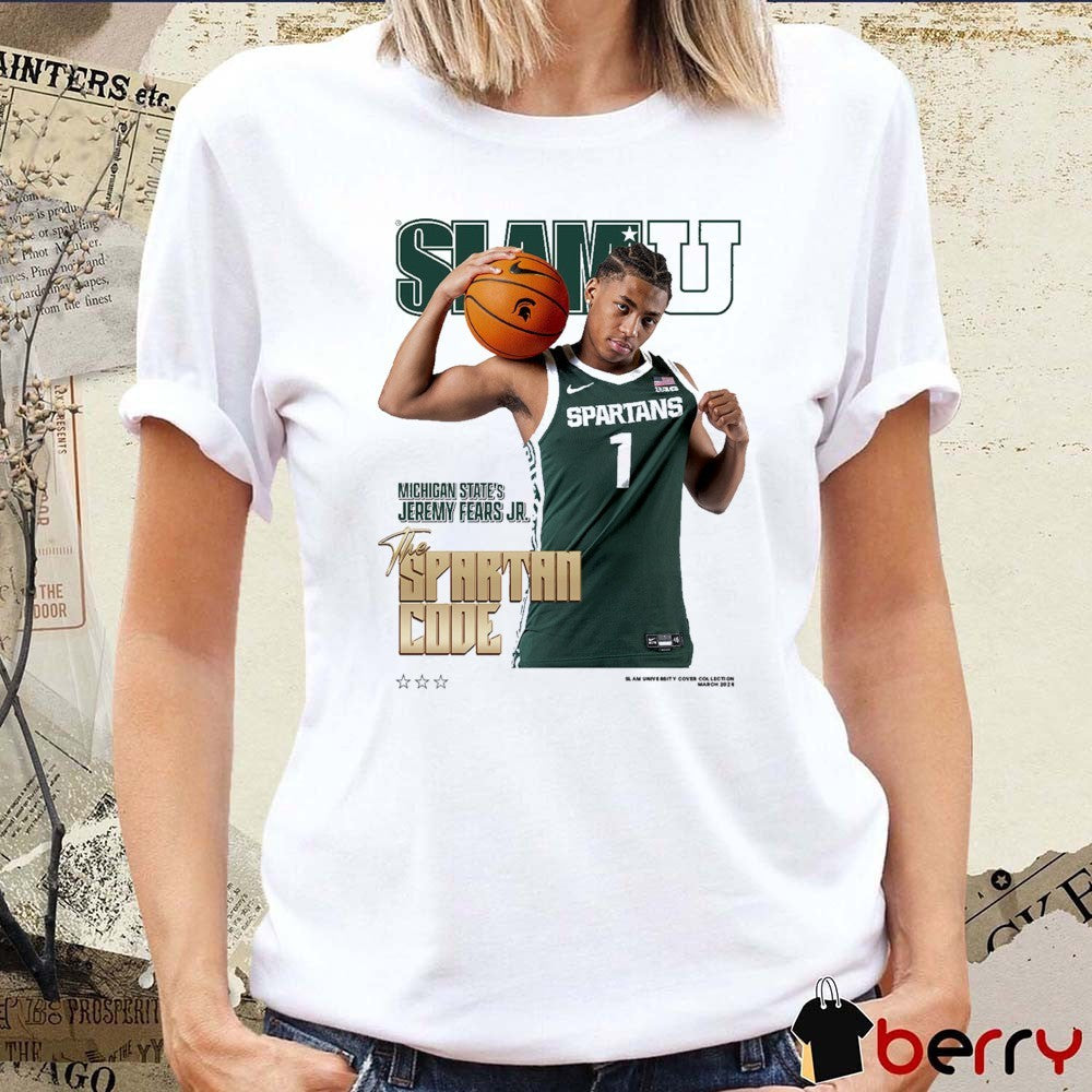 SLAM Cover Michigan State’s Jeremy Fears Jr. The Spartan Code t-shirt
