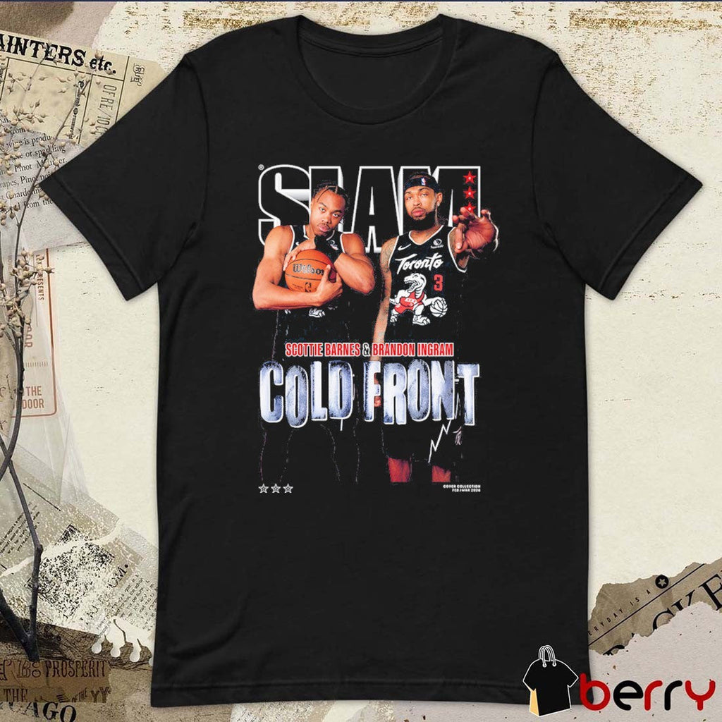 SLAM Cover Scottie Barnes and Brandon Ingram Cold Front Toronto Raptors t-shirt