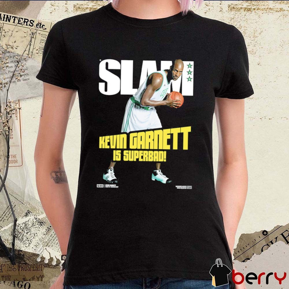 SLAM Hardwood Classics Cover Kevin Garnett Is Superbad Boston Celtics NBA t-shirt