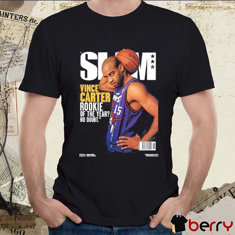 SLAM Hardwood Classics Cover – Toronto Raptors Vince Carter Rookie Of The Year No Doubt t-shirt