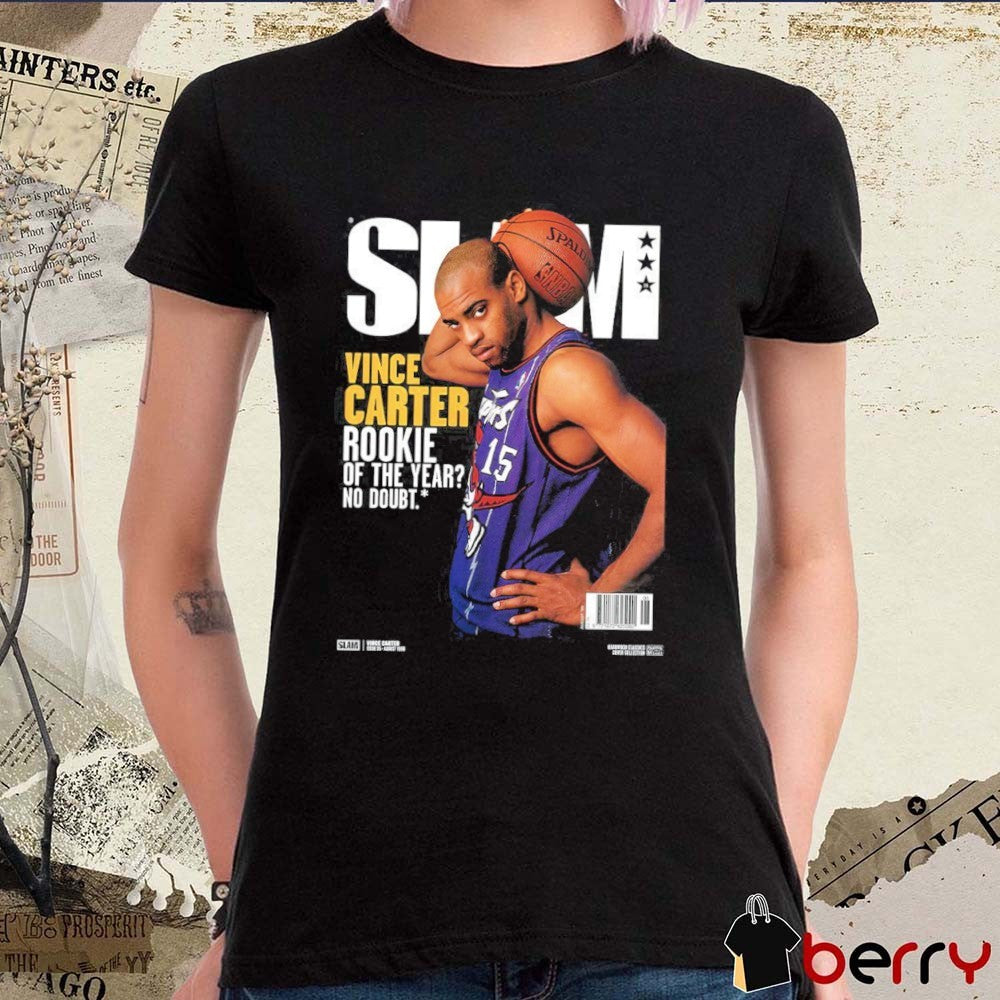 SLAM Hardwood Classics Cover – Toronto Raptors Vince Carter Rookie Of The Year No Doubt t-shirt