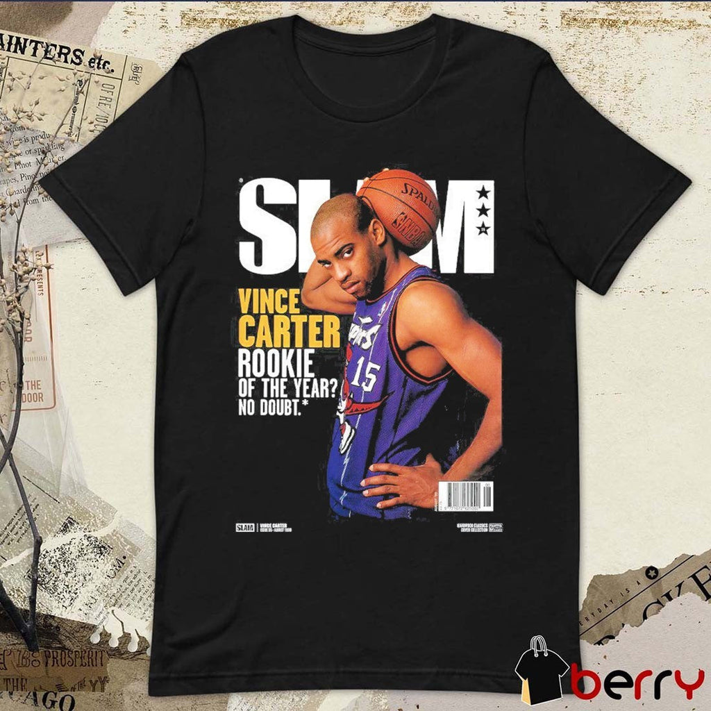 SLAM Hardwood Classics Cover – Toronto Raptors Vince Carter Rookie Of The Year No Doubt t-shirt