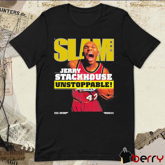 SLAM Hardwood Classics – Jerry Stackhouse Unstoppable Golden State Warriors t-shirt