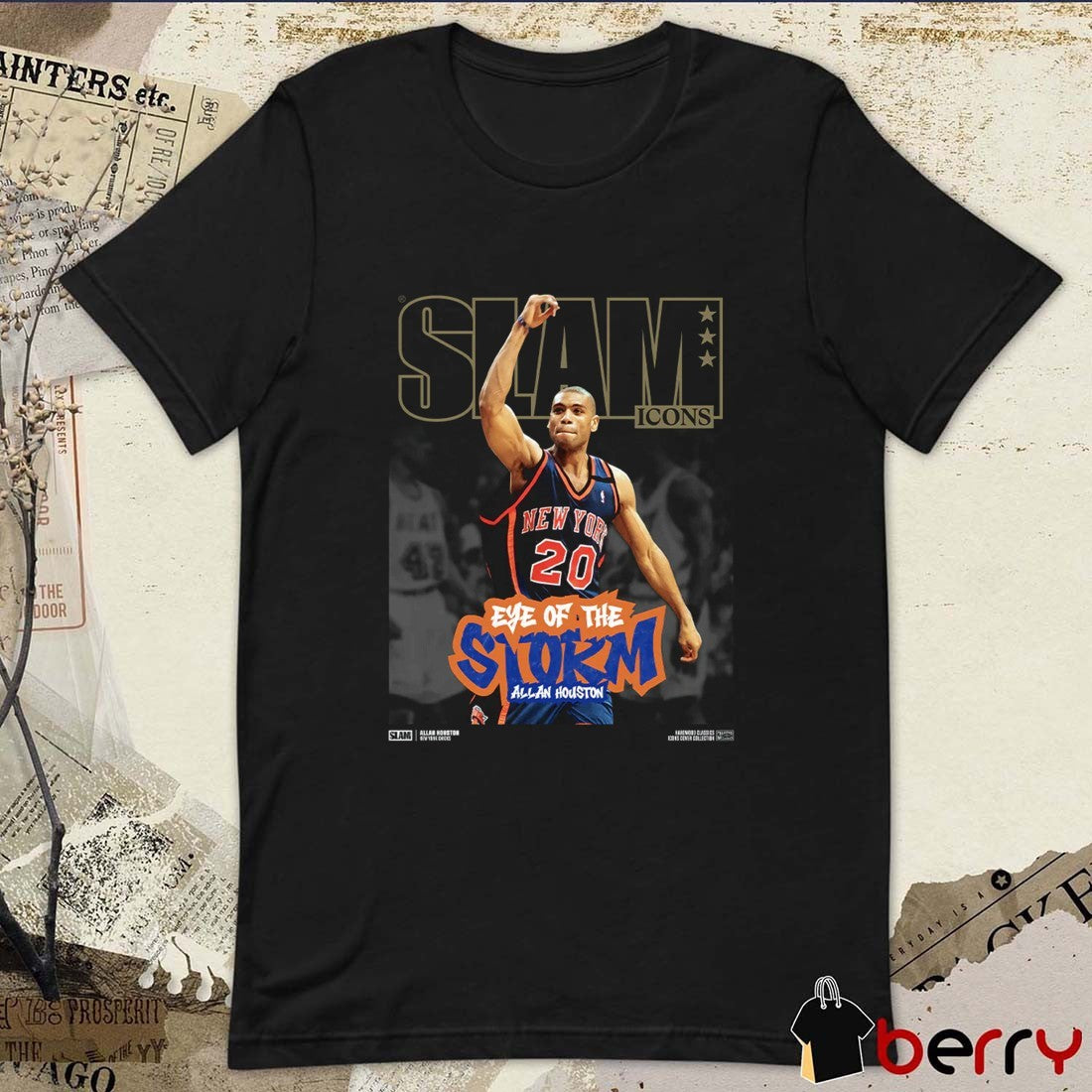 SLAM Icons Hardwood Classics Allan Houston Eye Of The Storm New York Knicks t-shirt