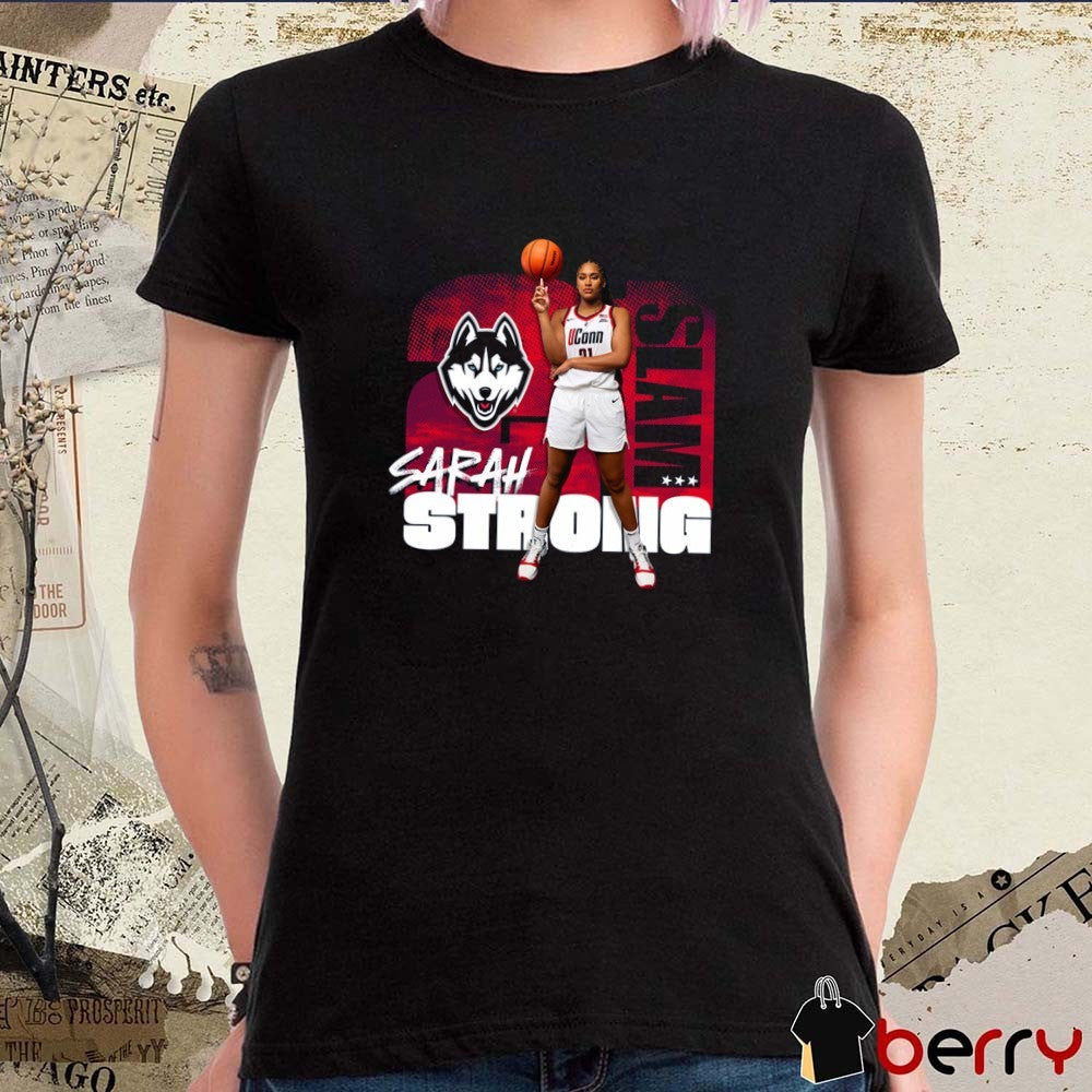 SLAM Sarah Strong 21 UConn Huskies Basketball Signature Remix t-shirt