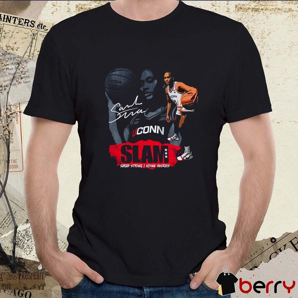 SLAM Sarah Strong UConn Huskies Basketball Signature Remix t-shirt