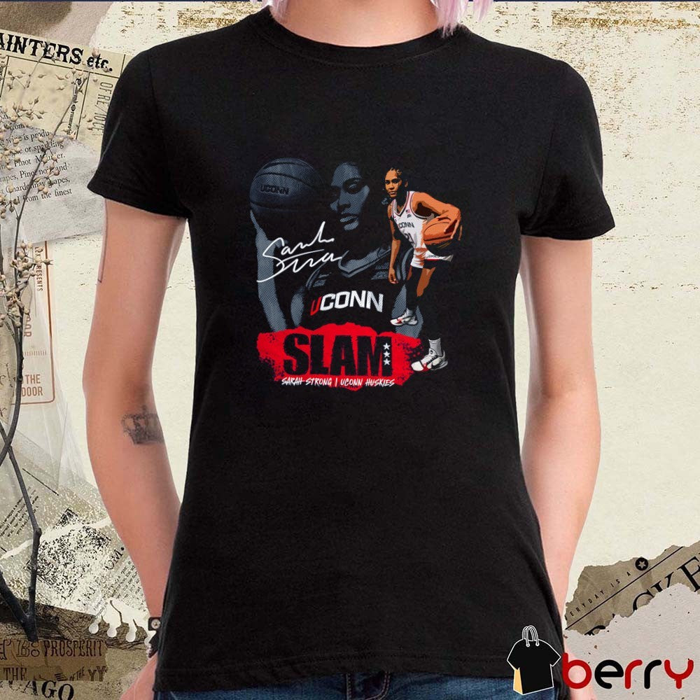 SLAM Sarah Strong UConn Huskies Basketball Signature Remix t-shirt