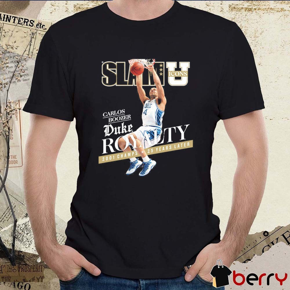 SLAM U Icon Cover Carlos Boozer Duke Royalty 2001 Champs 25 Years Later t-shirt